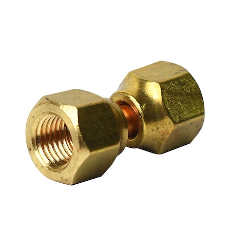 Thrifco Plumbing No. 70 1/4 Inch Female Flare x 1/4 Inch Female Flare Swivel Union 4401167